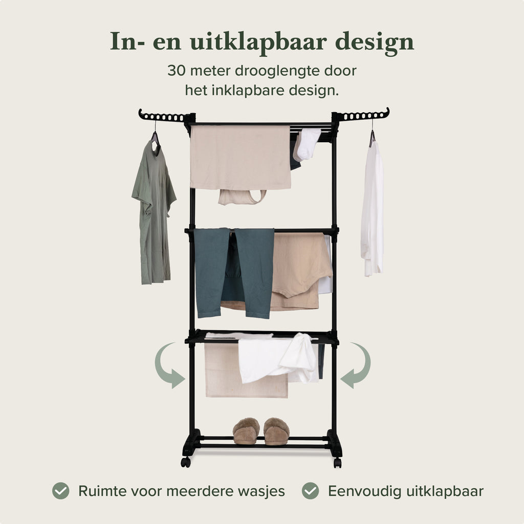 Droogrek Zwart Klein