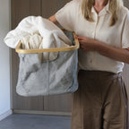 Opvouwbare Wasmand Beige