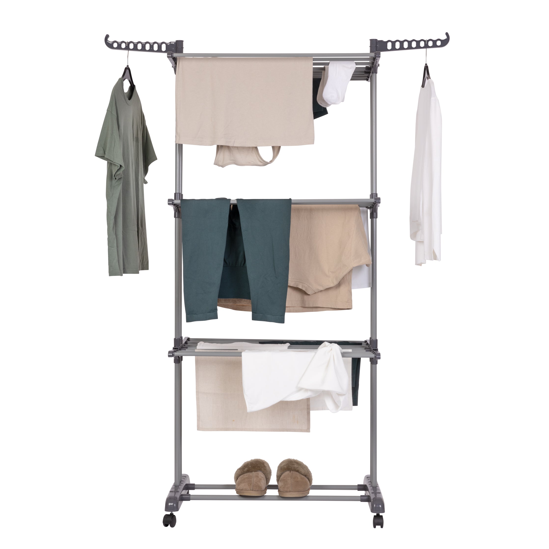 Inklapbaar Droogrek Grijs